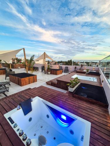 อ่างแช่น้ำร้อน, Atlântico Sul Hotel (Atlantico Sul Hotel) in ปอร์โต เดอ กาลินฮัส