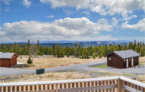 View, 4 Bedroom Beautiful Home In Sjusjøen in Sjusjoen