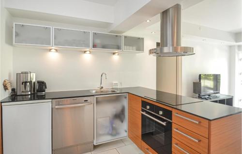 Kitchen, 1 Bedroom Nice Apartment In Idestrup in Idestrup