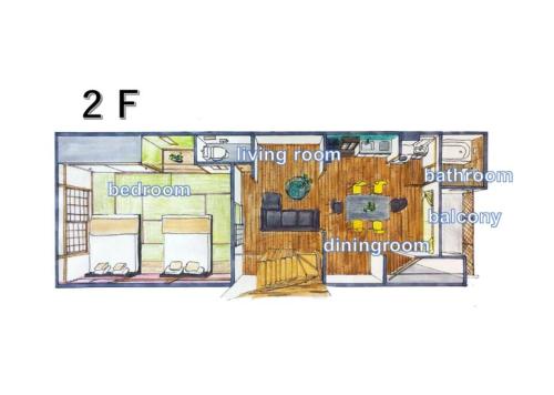 Traditional folk house40 mins from Kansai Airport 2F 3F