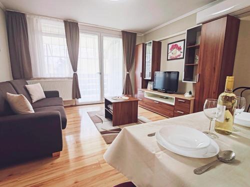 Shared lounge/TV area, To Apartman Gunarasfurdo in Dombovar