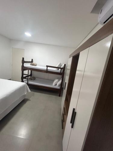1 king bed, 1 bunk bed
