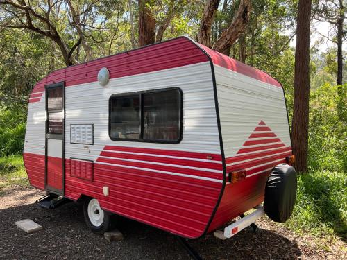 Alice & Elvis, Crescent Head, Retro Caravans with Deck, Bathroom & Outdoor Bath in a Bush Setting near the Beach, Crescent Head (fotografie 3)