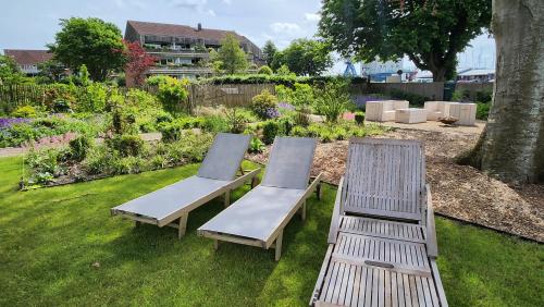 tuin, Ferienwohnung Dom in Sleeswijk