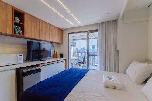 V1501 - Loft| Metrô| Ar-Cond.|Academia| Mercado 24h, São Paulo