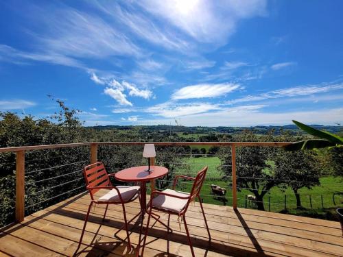 Cocon perchée HYGGE avec vue imprenable gîte à louer Saint-André-le-Gaz