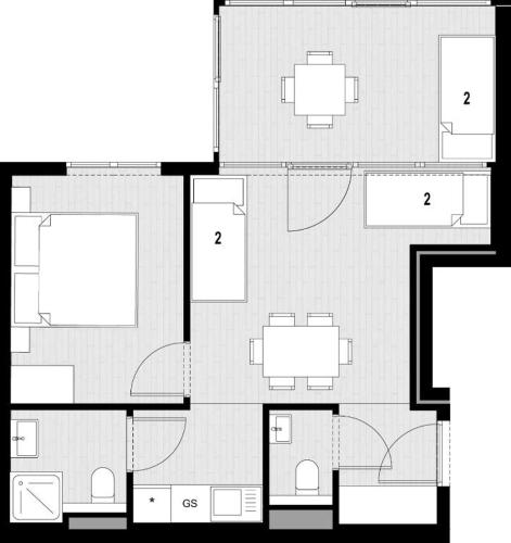 Three-Bedroom Apartment