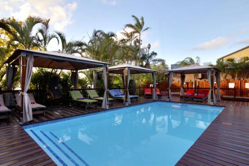 Swimming pool, Budget Tented Village @ Urban Glamping in St Lucia