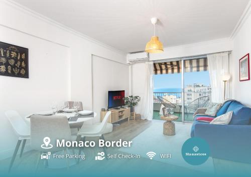 5mn Monaco - Cosy & Lumineux - Balcon vue mer - CL, Beausoleil