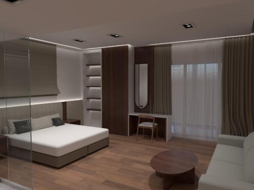 1 double bed