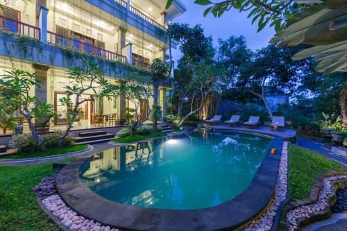Habitación doble, vistas a la piscina