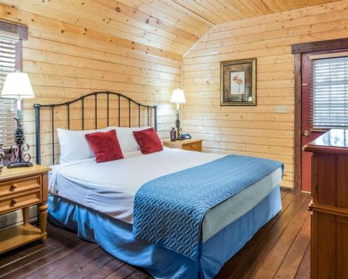 1 king bed, 1 queen bed, 2 twin beds, 2 sofa beds