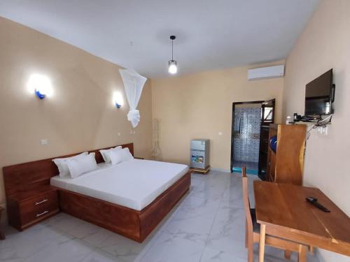 1 double bed