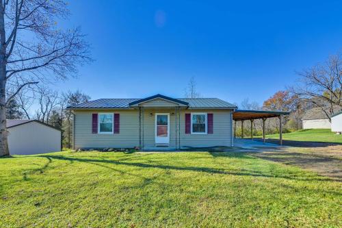 Deck with Scenic Wooded Views Home in Owenton! in Owenton, USA