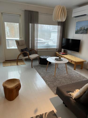 ห้องส่วนกลางสำหรับนั่งเล่น/ดูทีวี, Kolin Pikkukolo - Saunallinen studiohuoneisto in โคลี
