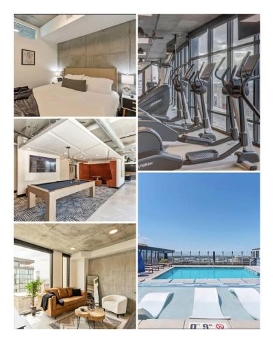 Rooftop Pool Hot tub Gym Parking King Bed