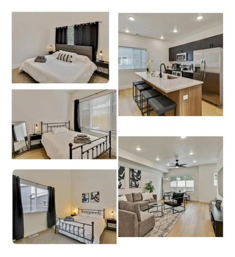 3 Min to DT 2 Car GarageLux Townhome King Bed