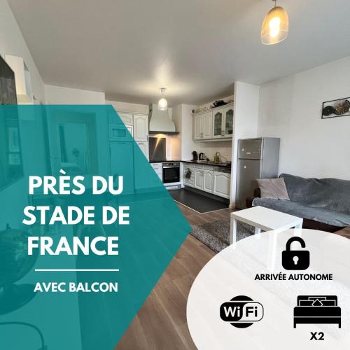 Moderne près du Stade de France avec balcon - Location saisonnière - Saint-Denis