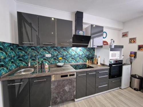 kuhinja, Ferienwohnung Schleswig Friedrichsberg Nähe von Schlei (Ferienwohnung Schleswig Friedrichsberg Nahe von Schlei) in Friedrichstrasse