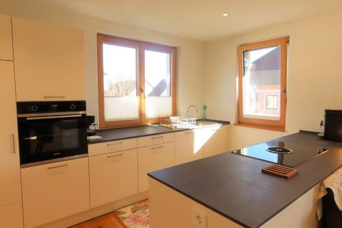 廚房, Ferienwohnung Sonneck in 哈格瑙