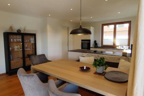 廚房, Ferienwohnung Sonneck in 哈格瑙