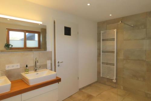 浴室, Ferienwohnung Sonneck in 哈格瑙