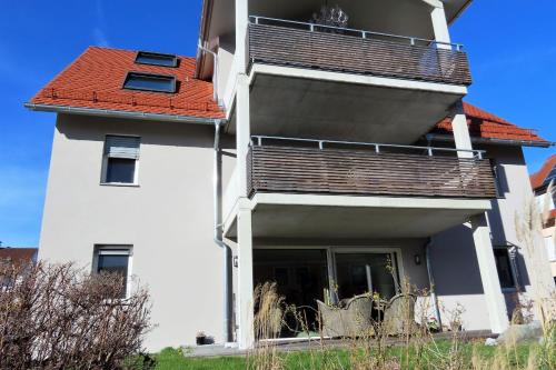 陽台/露台, Ferienwohnung Sonneck in 哈格瑙