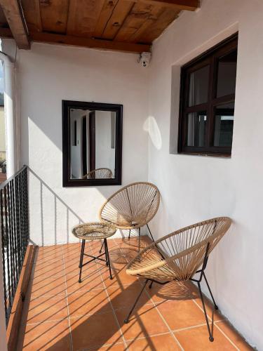 Erkély/terasz, Sonnenhaus Antigua in Antigua Guatemala