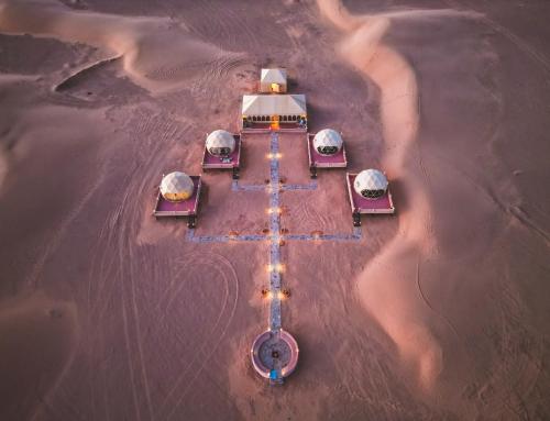 Viesnīcas āriene, Sahara Dome Camp in Lac Yasmins