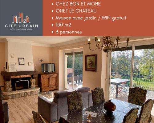 Chez BON ET MONE gîte à louer Sébazac-Concourès