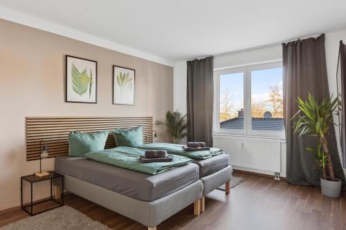 Aura - Nulandt#2 - 2 Zimmer, 4 Betten, Küche, Balkon, Waschmaschine (Aura - Nulandt#2 - 2 Zimmer, 4 Betten, Kuche, Balkon, Waschmaschine) in เมอร์เซอบวร์ก