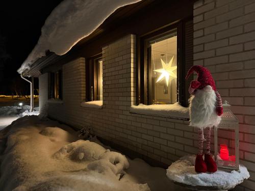 Exterior view, Arctic Raja Inn, next to Norwegian border in Inari