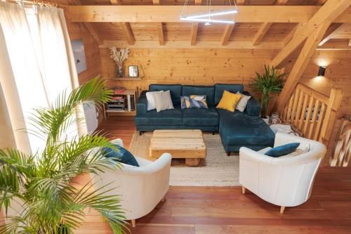 Chalet Veyrier, 900m du pied des pistes de ski in Abrī