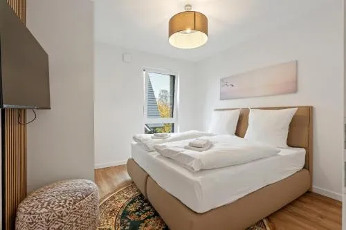 Seaside Suite 4 mit Balkon und moderner Einrichtung in Dahme, Deutschland