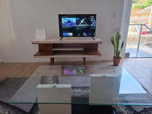 Aufenthaltsraum/TV-Zimmer, Brisa Mar Apartamento in Pedra Badejo