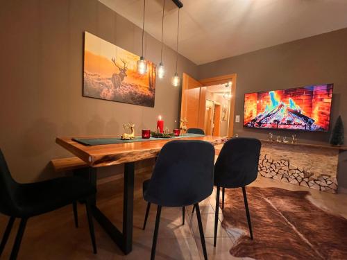 Közös társalgó / TV, Chalet Panoramablick Garten Sauna in Gerlosbergeben