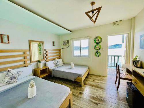 2 double beds