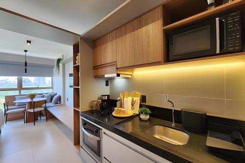 Kitchen, Elegante e Pratico Studio - Beach Class Salvador in Salvador