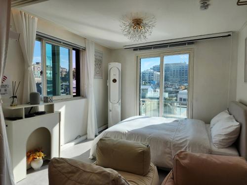 Gyedong byeolchae, Bukchon hanok village & Namsan tower city view Warm morning sunshine Tranquil Rest