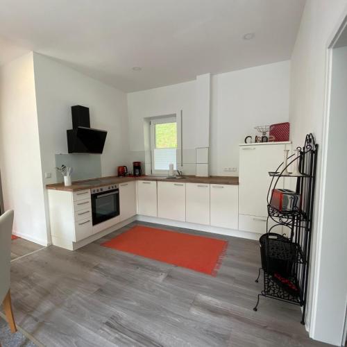 廚房, Ferienwohnung Leinbaum in 山區博本海姆