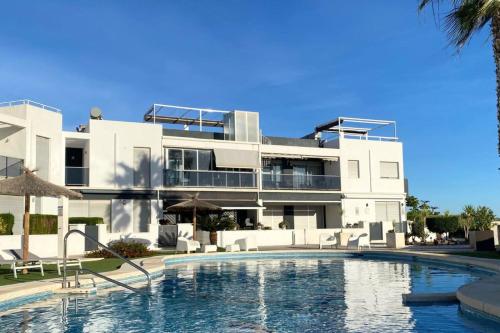 Apartment room in Modern flat with swimming pool terrace and equipped solarium