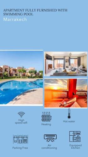 Marrakech flat with swimming pool & sunny garden, Marrakech
