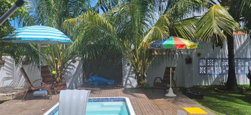 Kilátás, Paraíso dos Coqueiros - Casa Bem-te-vi (Paraiso dos Coqueiros - Casa Bem-te-vi) in Mangue Seco