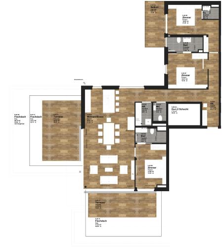 3 bedrooms, 4 beds