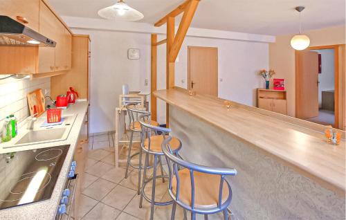 廚房, Ferienwohnung Groß Plasten in 格羅斯普拉斯滕