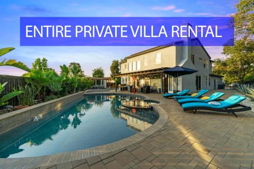 Luxury 5-Bedroom Villa w Pool, Spa, Nature, 3000 sq ft, Private Rental in Fallbrook, USA