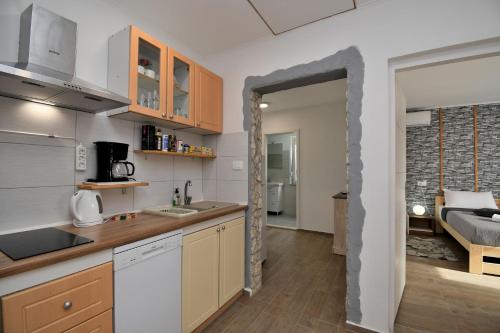 廚房, Apartments Plomin in 科茲里奇