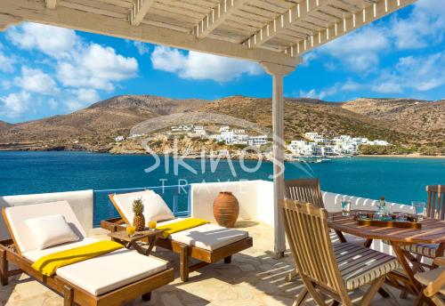 Erkély/terasz, Traditional Seafront Family House in Alopronia (Sikinos)