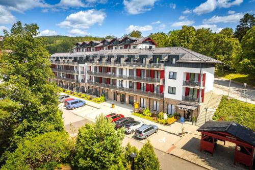 A szálláshely kívülről, KORZO Lipno in Lipno nad Vltavou