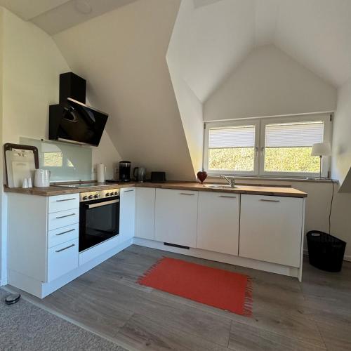 廚房, Ferienwohnung Sommerlinde in 山區博本海姆